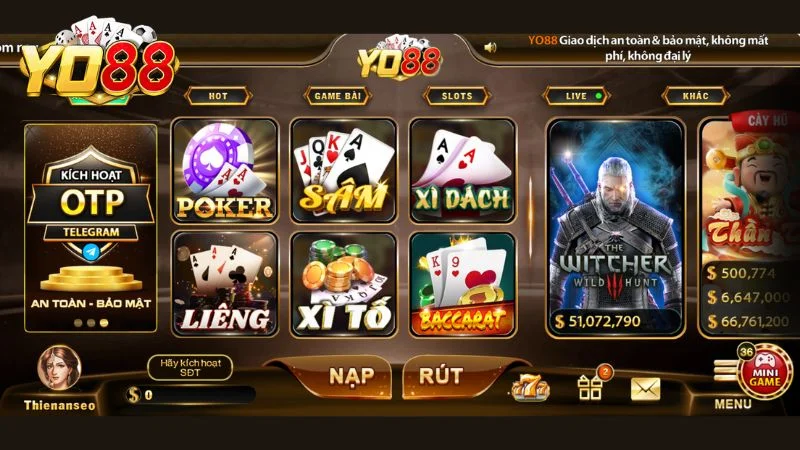 Bài Sâm Lốc Yo88 là một trong những trò chơi bài thú vị