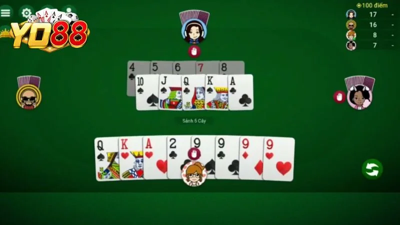 Giữ lại lá bài cao trong Tiến lên miền Nam