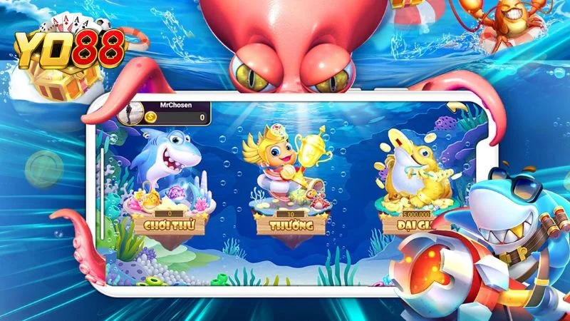 Những phòng game cụ thể trong Vua Săn Cá Yo88