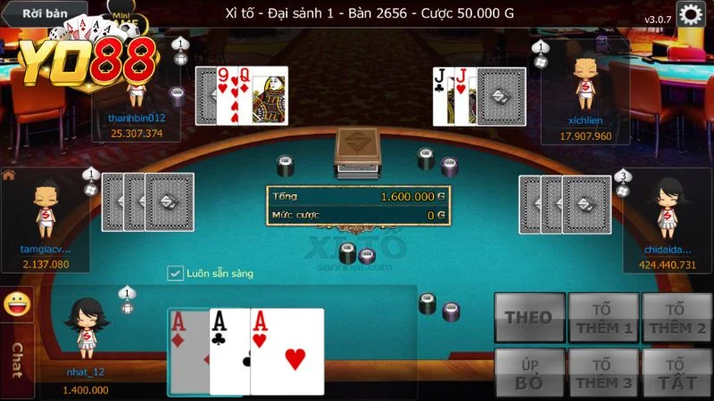 Quy định về bộ bài xì tố cơ bản